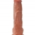 King Cock 10 velké dildo s varlaty (25 cm) - hnědé