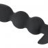 Black Velvet Heavy - anální dildo s kuličkami a hmotností 145g (černé)