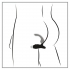 O Boy 7 - úzký silikonový vibrátor prostaty - černý (7 rytmů)
