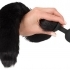 Bad Kitty pet play - sada kočičí ouška + anální dildo s kočičím ocasem - černé (2 dílná sada)