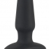 SMILE Butt Plug - nabíjecí silikonový anální vibrátor (černý)