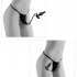 HOOKUP Diamond Plug - lace bottom anal with dildo (black)